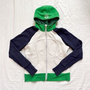 Lululemon Athletica Green and Navy Hoodie